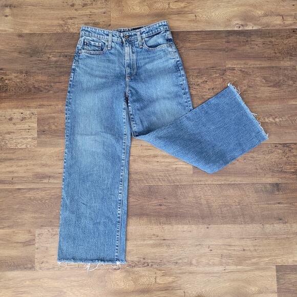 AG Adriano Goldschmied The Etta Women's Size 26 High Waisted Jeans Wide Leg Crop - Picture 14 of 16